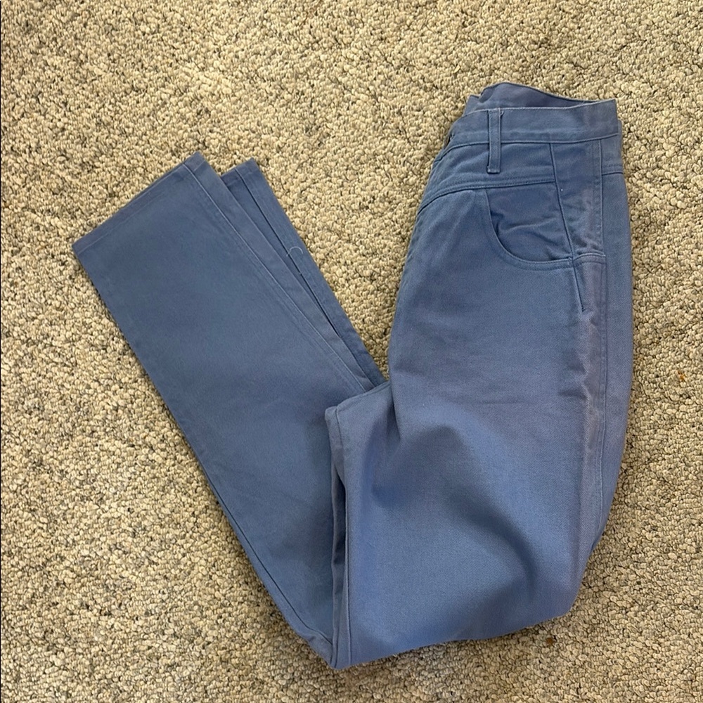 Vintage Wrangler periwinkle blue western jeans Size 13/14 Tall